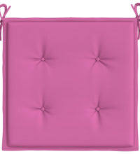 Gartenstuhl-Kissen 4 Stk. Rosa 40x40x3 cm Stoff