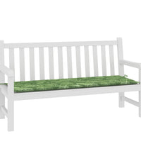 Gartenbank-Auflage Blattmuster 150x50x3 cm Oxford-Gewebe