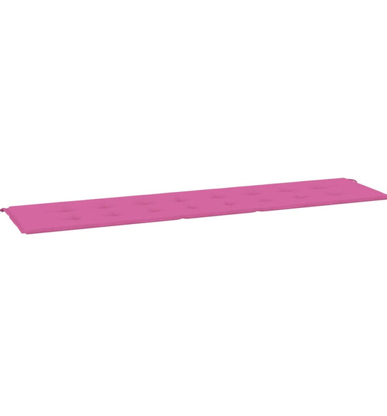 Gartenbank-Auflage Rosa 200x50x3 cm Stoff