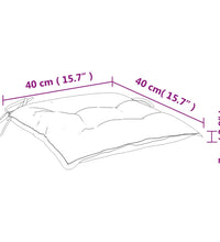 Stuhlkissen 6 Stk. Grau 40x40x7 cm Oxford-Gewebe