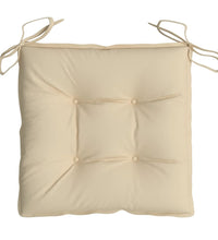 Stuhlkissen 2 Stk. Beige 40x40x7 cm Oxford-Gewebe