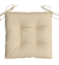 Stuhlkissen 4 Stk. Beige 40x40x7 cm Oxford-Gewebe