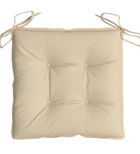 Stuhlkissen 6 Stk. Beige 40x40x7 cm Oxford-Gewebe