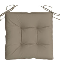 Stuhlkissen 2 Stk. Taupe 40x40x7 cm Oxford-Gewebe