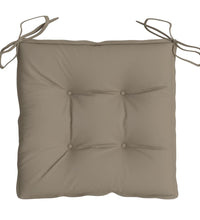 Stuhlkissen 6 Stk. Taupe 40x40x7 cm Oxford-Gewebe