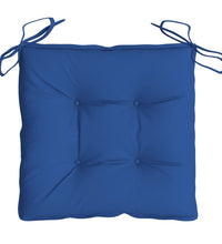 Stuhlkissen 4 Stk. Blau 40x40x7 cm Oxford-Gewebe