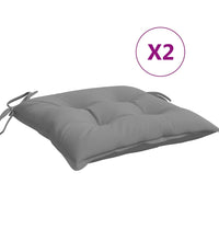 Stuhlkissen 2 Stk. Grau 50x50x7 cm Oxford-Gewebe