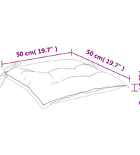 Stuhlkissen 6 Stk. Grau 50x50x7 cm Oxford-Gewebe