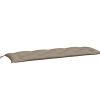 Gartenbank-Auflage Taupe 150x50x7 cm Oxford-Gewebe