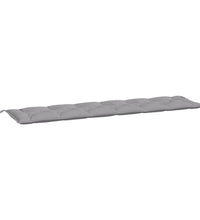 Gartenbank-Auflage Grau 200x50x7 cm Oxford-Gewebe