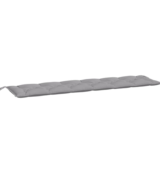 Gartenbank-Auflage Grau 200x50x7 cm Oxford-Gewebe