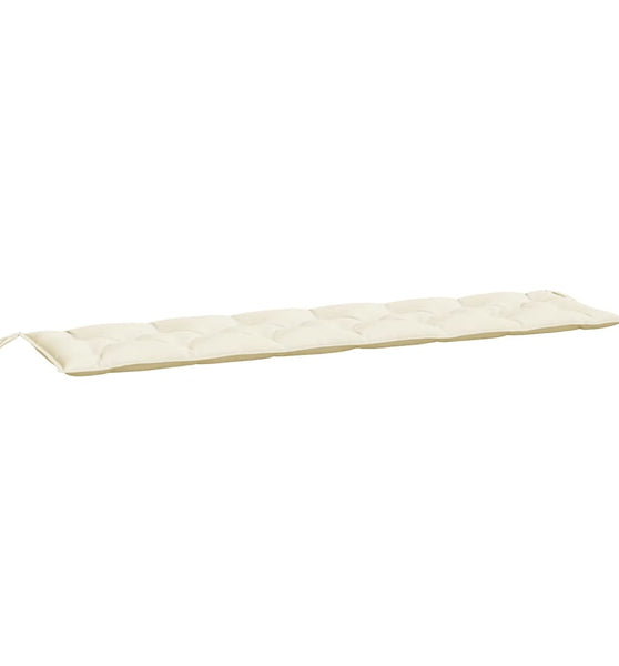 Gartenbank-Auflage Creme 200x50x7 cm Oxford-Gewebe