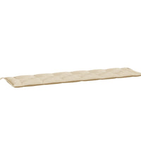 Gartenbank-Auflage Beige 200x50x7 cm Oxford-Gewebe