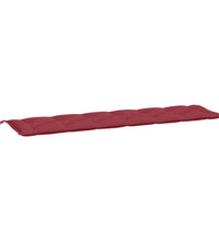 Gartenbank-Auflage Weinrot 200x50x7 cm Oxford-Gewebe