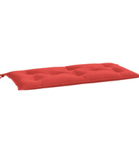 Gartenbank-Auflagen 2 Stk. Rot 100x50x7 cm Oxford-Gewebe