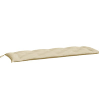 Gartenbank-Auflagen 2 Stk. Beige 150x50x7 cm Oxford-Gewebe