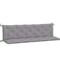 Gartenbank-Auflagen 2 Stk. Grau 180x50x7 cm Oxford-Gewebe