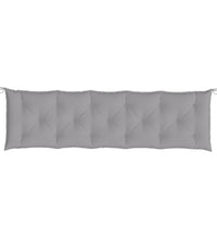 Gartenbank-Auflagen 2 Stk. Grau 180x50x7 cm Oxford-Gewebe