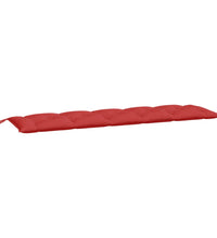 Gartenbank-Auflagen 2 Stk. Rot 180x50x7 cm Oxford-Gewebe