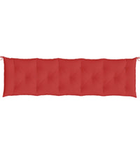 Gartenbank-Auflagen 2 Stk. Rot 180x50x7 cm Oxford-Gewebe