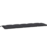 Gartenbank-Auflagen 2 Stk. Schwarz 180x50x7 cm Oxford-Gewebe