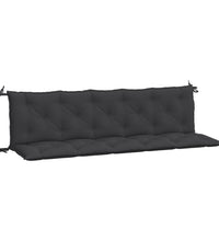 Gartenbank-Auflagen 2 Stk. Schwarz 180x50x7 cm Oxford-Gewebe