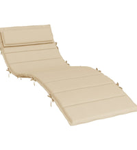 Sonnenliegen-Auflage Beige 180x60x3 cm Oxford-Gewebe