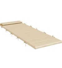 Sonnenliegen-Auflage Beige 180x60x3 cm Oxford-Gewebe