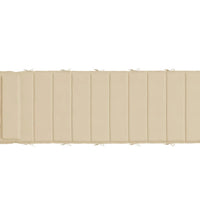 Sonnenliegen-Auflage Beige 180x60x3 cm Oxford-Gewebe