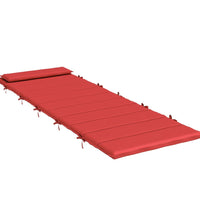 Sonnenliegen-Auflage Rot 180x60x3 cm Oxford-Gewebe