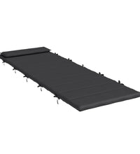 Sonnenliegen-Auflage Schwarz 180x60x3 cm Oxford-Gewebe