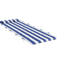 Sonnenliegen-Auflage Blau&Weiß Gestreift 180x60x3 Oxford-Gewebe