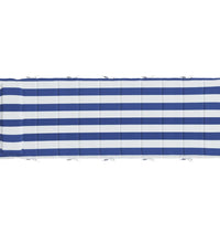 Sonnenliegen-Auflage Blau&Weiß Gestreift 180x60x3 Oxford-Gewebe