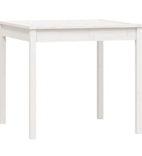 3-tlg. Garten-Bistro-Set Weiß Massivholz Kiefer