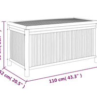 Gartentruhe 110x52x55 cm Bambus