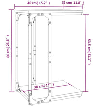 Beistelltisch Grau Sonoma 40x30x60 cm Holzwerkstoff