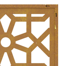 Garten-Wanddeko 105x55 cm Cortenstahl Maurisches Design