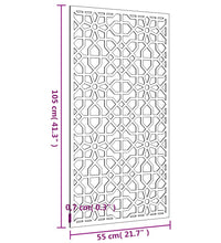 Garten-Wanddeko 105x55 cm Cortenstahl Maurisches Design