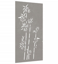 Garten-Wanddeko 105x55 cm Cortenstahl Bambus-Design