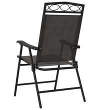 Klappbare Gartenstühle 2 Stk. Graumeliert Stahl und Textilene