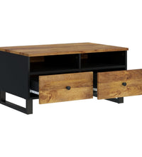 Couchtisch 80x54x40 cm Massivholz Mango & Holzwerkstoff