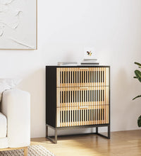 Sideboard Schwarz 60x30x75 cm Holzwerkstoff