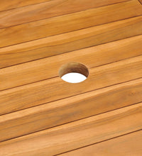 7-tlg. Garten-Essgruppe Massivholz Teak