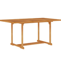 7-tlg. Garten-Essgruppe Massivholz Teak