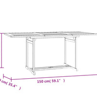 7-tlg. Garten-Essgruppe Massivholz Teak
