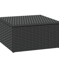 Garten-Lounge-Set Schwarz Poly Rattan