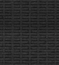 Garten-Mittelsofas mit Kissen 2 Stk. Schwarz Poly Rattan