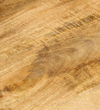 Couchtisch mit Ablage 100x55x38 cm Massivholz Mango und Stahl