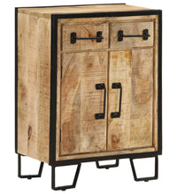 Sideboard mit 2 Schubladen 53x31x72 cm Massivholz Mango & Eisen