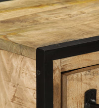Sideboard mit 2 Schubladen 53x31x72 cm Massivholz Mango & Eisen